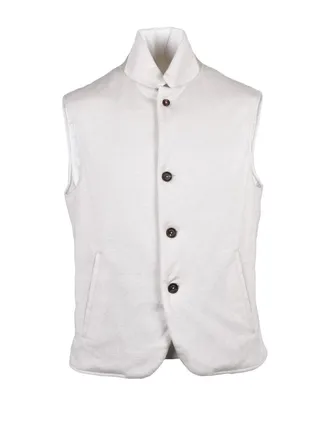 Eleventy Beige Centogrammi Reversible Vest