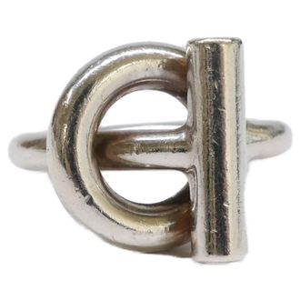 Herm&egrave;s Silver Silver 925 Band Ring (Pre-Owned)
