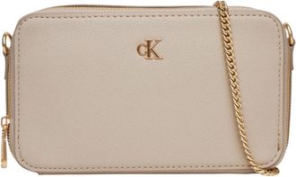 Calvin Klein Tassen, Dames, Beige, ONE Size, Polyester, Minimal Mono Camera Bag