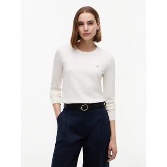 Tommy Hilfiger Trui met ronde hals en lange mouwen
