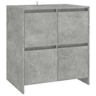 Berkfield Home Decorative 2 Piece Sideboard Concrete Grey Engineered Wood