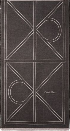 Calvin Klein Modetuch CALVIN KLEIN, Damen, schwarz, Web, Viskosemischung, unifarben, Modet&uuml;cher Modetuch, regular fit