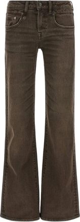 R13 Boy Flare Jeans - Dames - Jeans - Bruin - Maat: W28 Katoen
