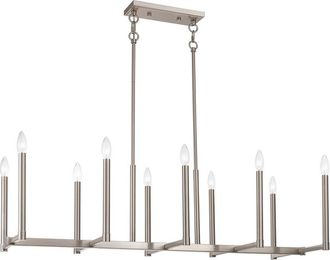Livex Lighting Livex Alpine 10-Light Bn Linear Chandelier