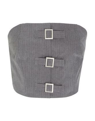 8 by YOOX BANDEAU BUSTIER W/ FRONT BUCKLES