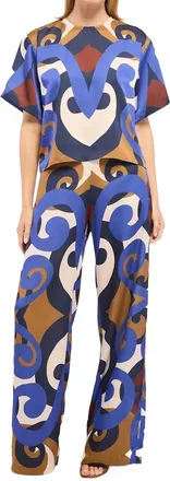 Misa Womens Rain Top In Blue