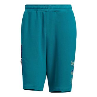 adidas ST Graphic knitted Shorts Teal HE7443