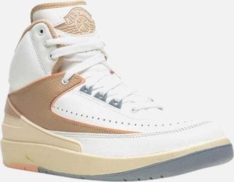 Nike Mens Nike Mens Air Jordan 2 Retro Leather Trainers - White - Size: 8