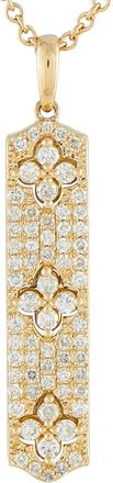 Luxury Bazaar 14kt geelgouden halsketting met diamant