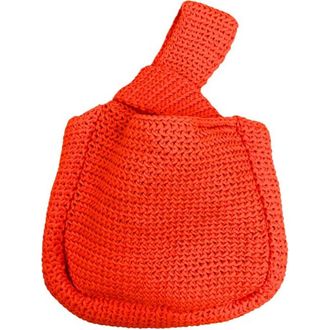 Pink Haley Mackenzie Knit Clutch in Orange at Nordstrom