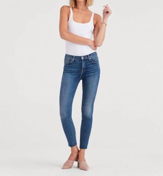 7 For All Mankind High Waist Skinny Jeans In Sycamore