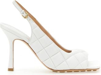 Bottega Veneta White Quilted Pumps