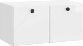 vidaXL Mueble De Tv De Pared 59,5 X 31 X 30 Cm Blanco Brillante Vidaxl