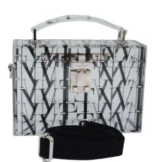 Valentino Pre-owned Plastic crossbody-bags - Dames - Pre-owned - Grijs - Maat: ONE Size