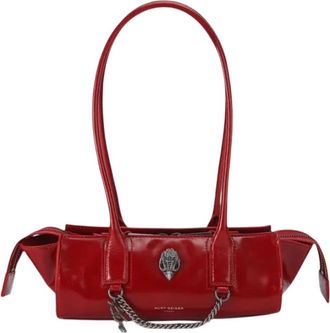 Kurt Geiger Sloane Eastwest Schoudertas - Dames - Tassen - Rood - Maat: ONE Size Zijde