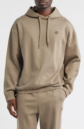 BOSS Stevens Cotton Pullover Hoodie in Brown at Nordstrom, Size X-Large
