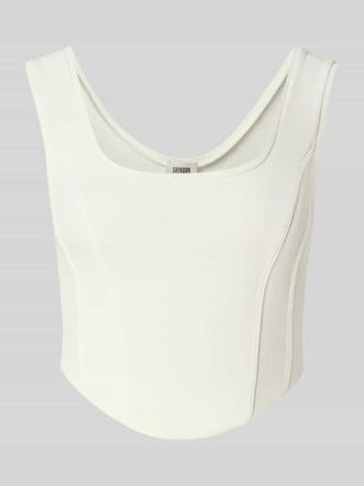 Drykorn Drykorn Crop Top mit Rundhalsausschnitt Modell AGAPA in Offwhite, Gr&ouml;&szlig;e XL