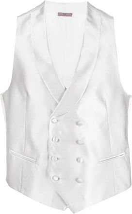 Lady Anne Vests - Heren - Gillet - Grijs - S - Satijn - Kostuums