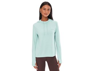 Columbia Sun Trektm Hoodie II Womens Sweatshirt Marine Light : 2XL, Cotton/Elastane/Lycra