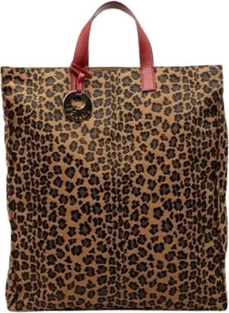 Fendi Pre-owned Tote Bags, female, Brown, Size: ONE SIZE Pre-owned Vintage Canvas Tote Bag