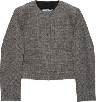 Prada Giacca in filato moulin&eacute; - Grigio