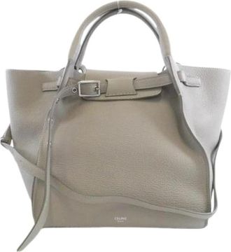 Celine Pre-owned Small Big Bag Calf Handbag - Dames - Vintage Handtas - Beige - ONE Size - Leer - Vintage