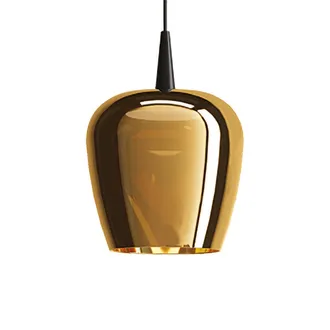 Zafferano Zafferano Lampada A Sospensione Bilia 230v Nude Led 8w 2700k Vetro Borosilicato Soffiato A Bocca Colore Nero E Bronzo Diametro 18 Cm Altezza 324 Cm
