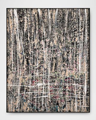 John-Richard Traces in Monochrome Original Painting by LM Zhou