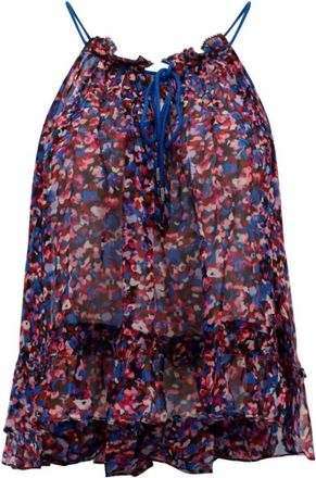 Isabel Marant Womens Fabino Top In Pink/blue