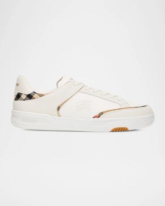 Burberry Men & apos;s Harrow Leather and Nylon Sneakers