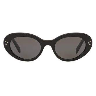 Celine Bold 3 Dots Grey Oval Ladies Sunglasses CL40193I 01A 53