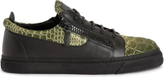 Giuseppe Zanotti Sneakers Frankie con doppia zip - Nero