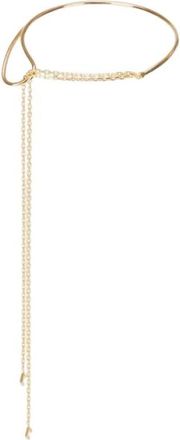Elisabetta Franchi Ring Detail Ketting - Dames - Kettingen - Geel - ONE Size - Accessoires