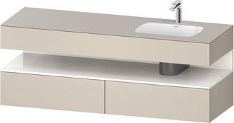 Duravit Qatego Lavabo Encastrado Con Base De Lavabo Consola, - Duravit