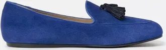 Charles Philip Chic Blue Suede Loafers for the Discerning Mens Gentleman