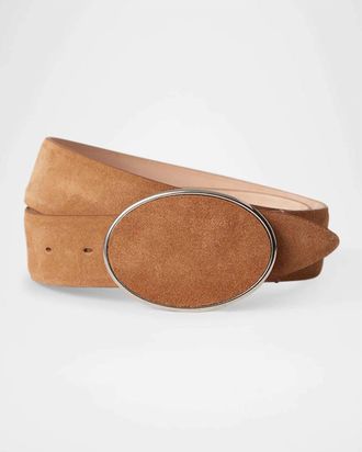 D&eacute;hanche Womens Flint Suede Belt In Caramel