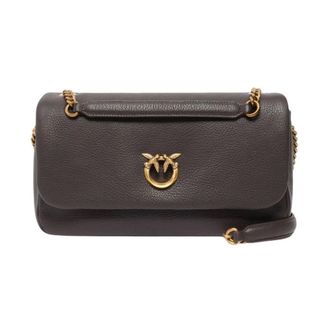 Pinko Click Soft Horizontal - female - PINKO - Cross Body Bags - Brown - ONE SIZE - Bags