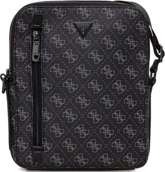 Guess Co monogrammed crossbody bag - Black