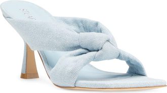 Stuart Weitzman Playa Knot Square Toe Sandal in Light at Nordstrom Rack, Size 6.5