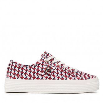 Tommy Hilfiger Dames, Schoenen, Rood, Maat: 36 EU