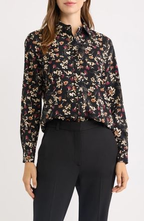 Anne Klein Utility Top in Anne Black Multi at Nordstrom, Size Xx-Small