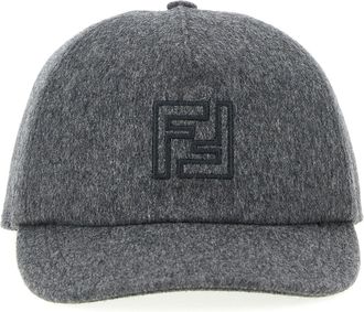 Fendi Wool And Cashmere Hat Hats Gray