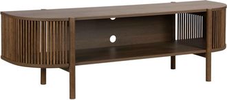 Oviala Mueble para la tele de estilo bohemio 160 cm acabado de madera oscura