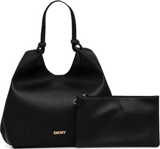 DKNY structured tote bag - women - Polyurethane - OS - Black