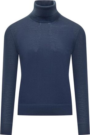 Tom Ford Turtleneck Trui - Heren - Coltruien - Blauw - 2XL - Wol - Truien & Vesten