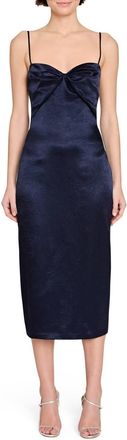 Amanda Uprichard Soho Midi Dress In Navy