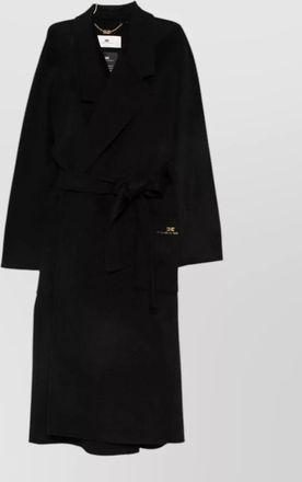 Elisabetta Franchi wool belted fitted jacket