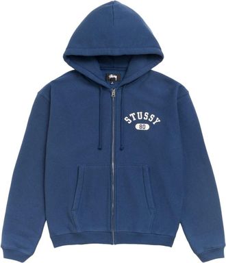 St&uuml;ssy Varsity Zip Hoodie Navy 118589-NAVY