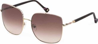 Yalea SYA030 0H33 Womens Sunglasses Gold Size 59