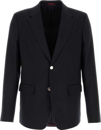 Gucci Mens Midnight Blue Wool Blazer - Navy - Size EU 50 (Mens)